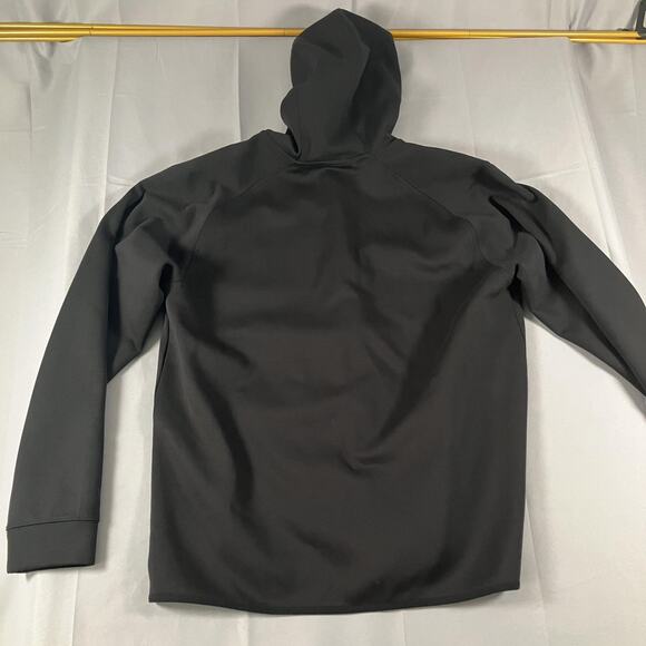 VRST Jacket Mens Large Black Soft Shell Hooded Full Zip Athletic Outdoor Logo - Picture 2 of 11